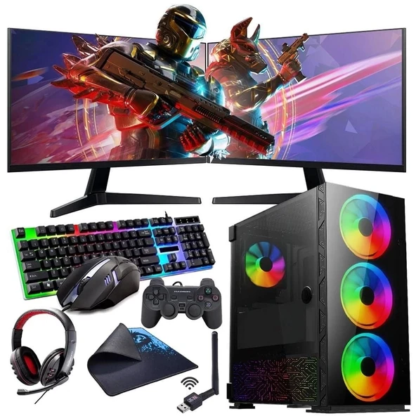 ROGAME RKT660544 INTEL I5 13400F 16GB 1TB M2 12GB RTX3060 Çift 24" Mon. (Gaming SET) ürün görseli