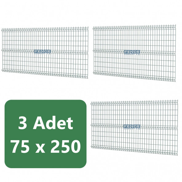 Fence Company Panel Çit Teli  3 Adet ( 75 cm x 250 cm )