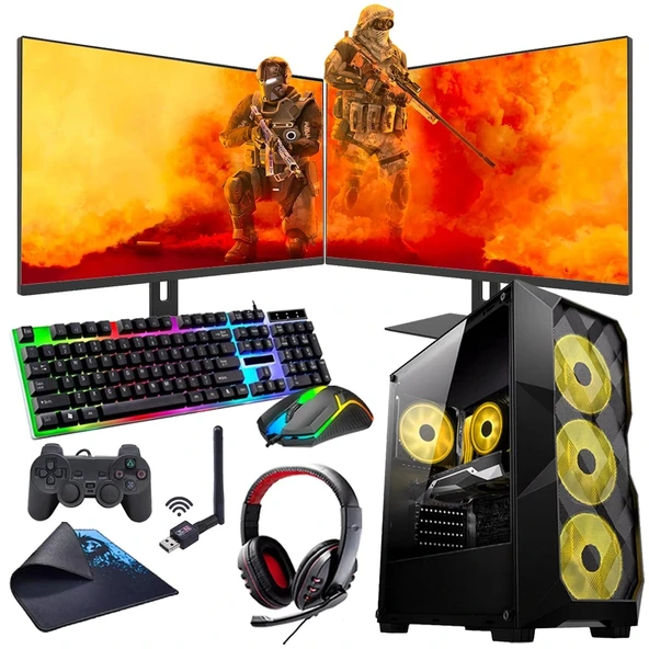 ROGAME RKT660541 INTEL I5 13400F 16GB 1TB M2 4GB GTX1650 Çift 24" Mon. (Gaming SET) ürün görseli