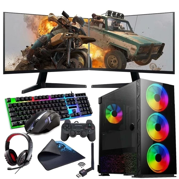 ROGAME RKT660543 INTEL I5 13400F 16GB 1TB M2 8GB RTX3050 Çift 24" Mon. (Gaming SET) ürün görseli