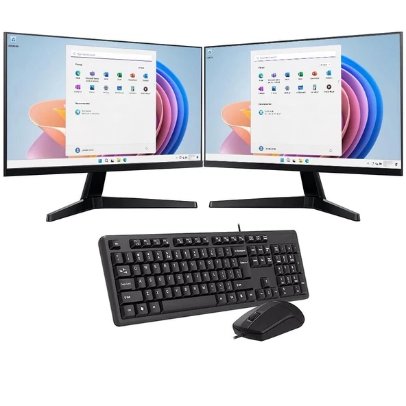 ROWORK RKT660492 INTEL I5 12400 8GB 120GB SSD Çift 24" Monitörlü Ev ve Ofis Bilgisayarı (Business) - 3