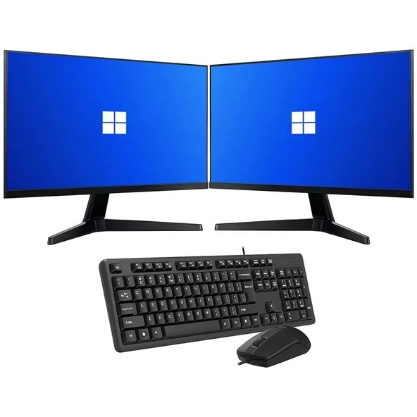 ROWORK RKT660451 INTEL I5 10400 16GB 480GB SSD Çift 24" Monitörlü Ev ve Ofis Bilgisayarı (Business) - 3