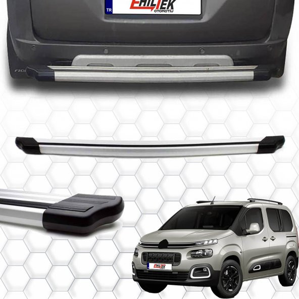 Citroen Berlingo (2019+) - Arka Koruma - Elegance - (Alüminyum)