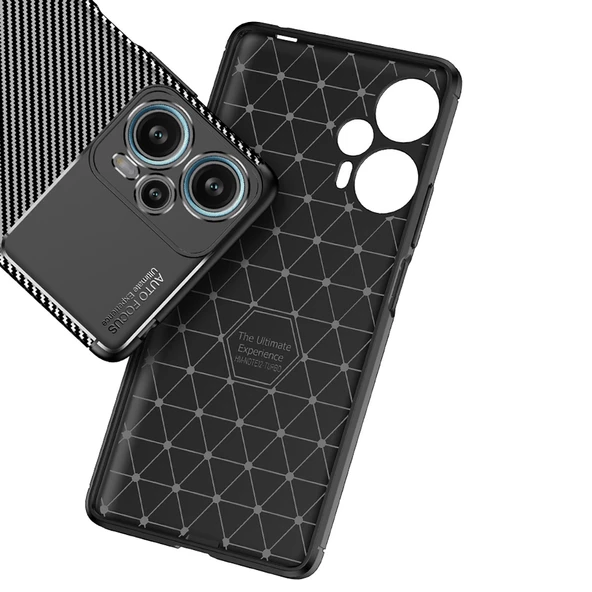 Xiaomi Poco F5 Kılıf Negro Karbon Tasarım Silikon Kılıf - Resim 7