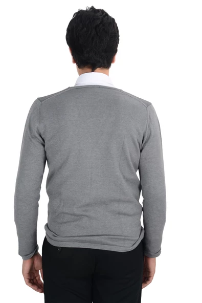 Cengiz İnler Cepli Düğmeli Erkek Triko Hırka - 10