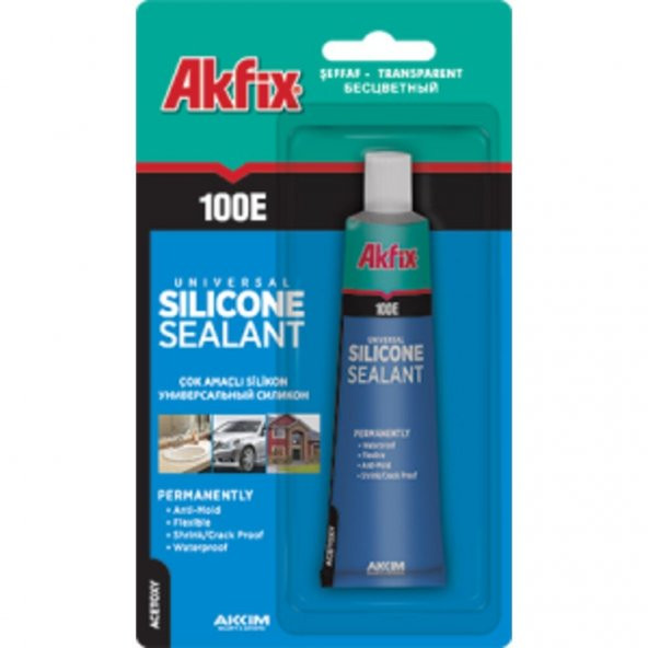 Akfix 100E Genel Amaçlı 50 ml Beyaz Silikon