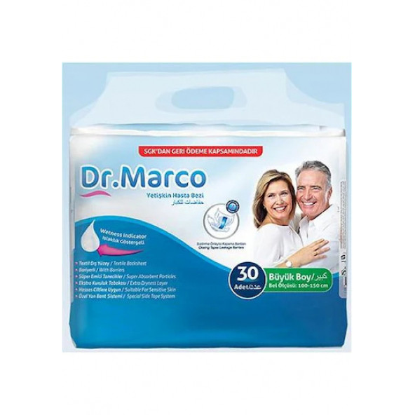 Dr. Marco Yetişkin Belbantlı Büyük Boy (L) Hasta Bezi 30'lu - 2