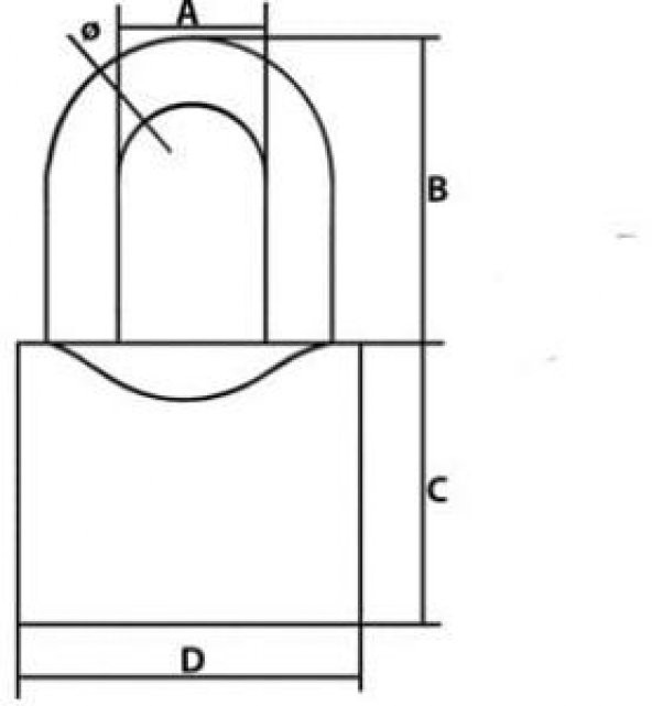 Kale Kd10-240 Asma Kilit Sarı 38 mm - 3