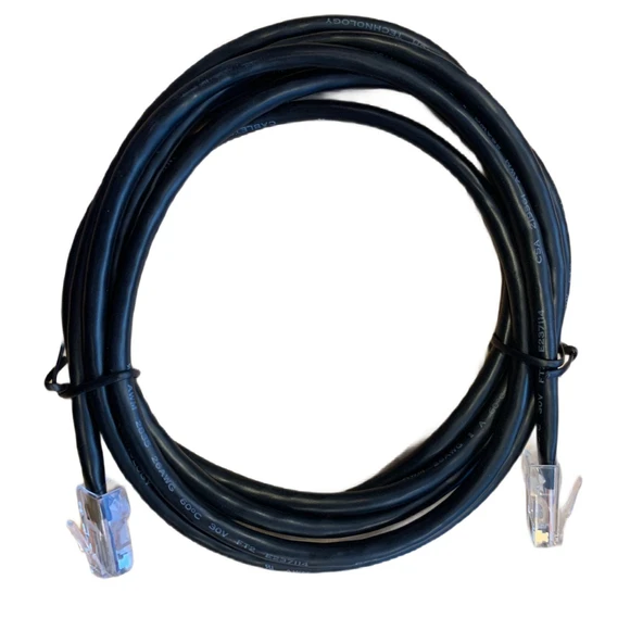Rj45 Cat5 Siyah Ethernet Kablosu 1.5mt 1 Adet