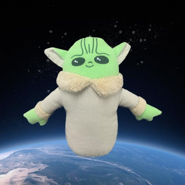 Star Wars Peluş Baby Yoda Karakter Oyuncak 30 Cm - Premium Koleksiyon Hediyelik Peluş - 3