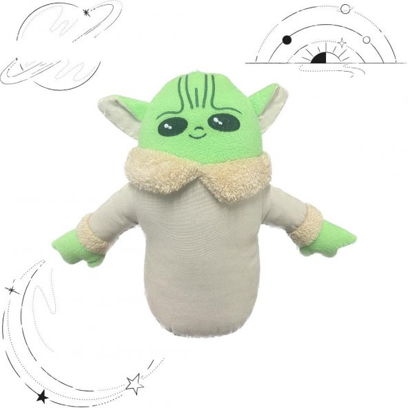 Star Wars Peluş Baby Yoda Karakter Oyuncak 30 Cm - Premium Koleksiyon Hediyelik Peluş - 4