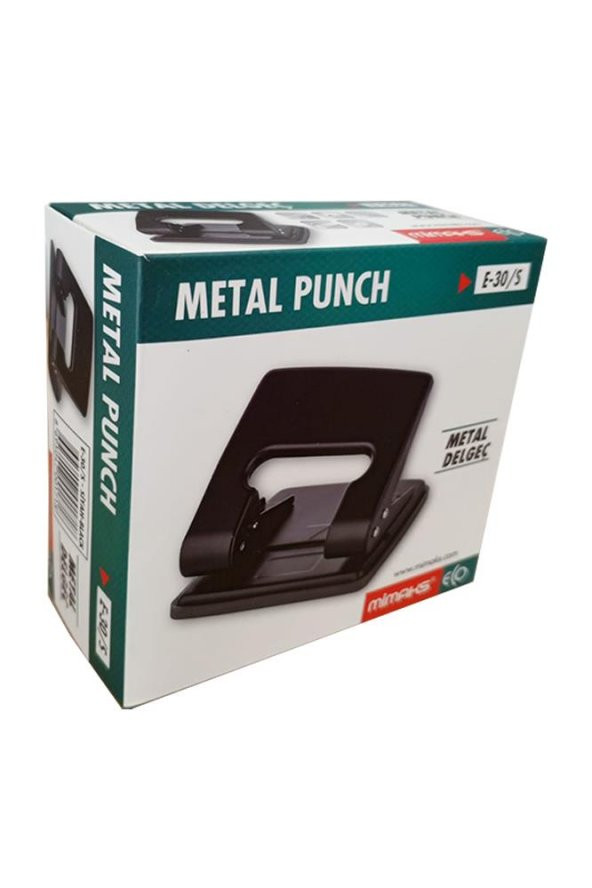 Delgeç Orta Boy Siyah 30 Sayfa Metal 1 Adet Enerji Tasaruflu Mimaks e-30/S Delegeç Perfaratör 1 Adet - 6