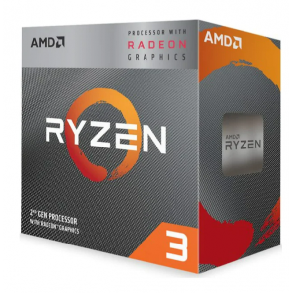 AMD Ryzen 3 3200G 3.6GHz (Turbo 4.0GHz) 4 Core 4 Threads 6MB Cache Vega 8 Graphics AM4 İşlemci - Kutulu