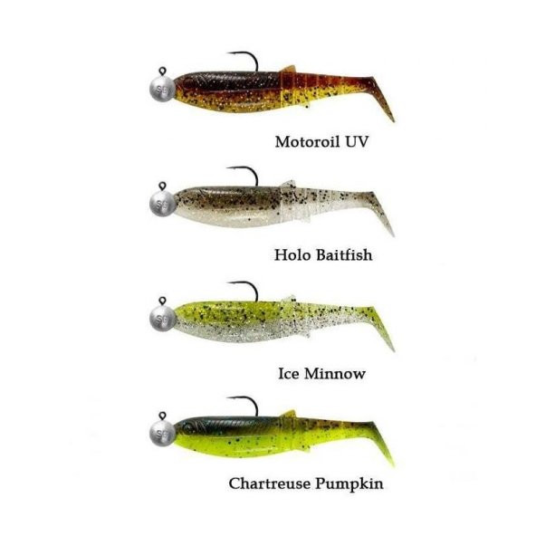 Savage Gear Cannibal Shad 6.8cm 3gr+5gr #1/0 Clear Water Mix 4+4 Adet Silikon Yem - 2