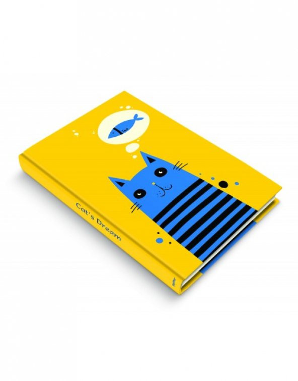 Deffter Cats Dream  96 Yaprak Çizgili Sert Kapak Defter - 5