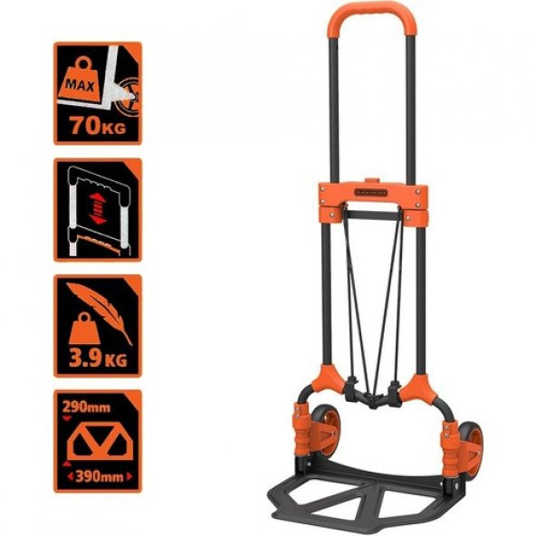Black+Decker Bh200 65Kg Katlanır El Arabası - 2