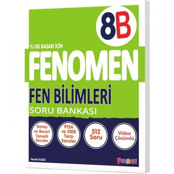 Fenomen 8. Sınıf LGS Fen Bilimleri Soru Bankası (B)