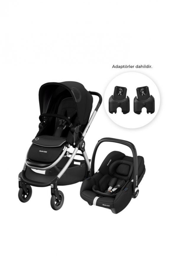 Maxi-Cosi Adorra2-CabrioFix I-Size Çift Yönlü Seyahat Sistem Bebek Arabası Essential Black