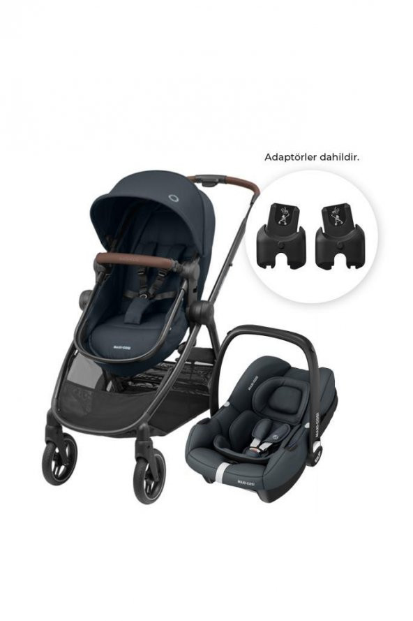 Maxi-Cosi Zelia3-CabrioFix I-Size Çift Yönlü Seyahat Sistem Bebek Arabası Essential Graphite