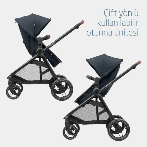 Maxi-Cosi Zelia3-CabrioFix I-Size Çift Yönlü Seyahat Sistem Bebek Arabası Essential Graphite - 5