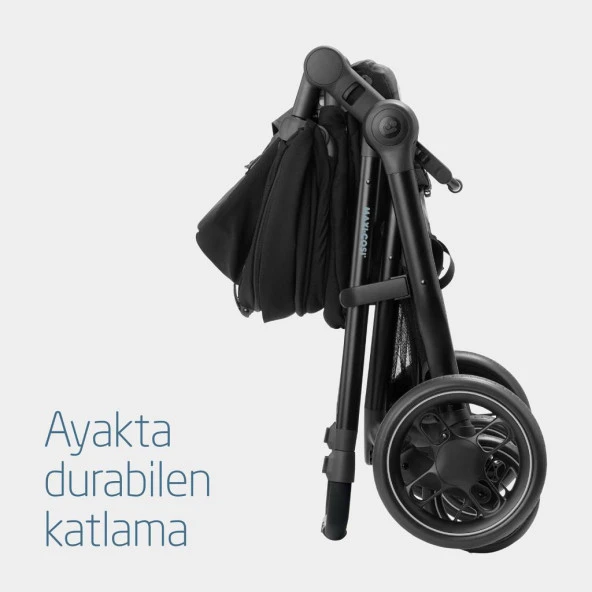 Maxi-Cosi Zelia3-CabrioFix I-Size Çift Yönlü Seyahat Sistem Bebek Arabası Essential Black - Resim 8