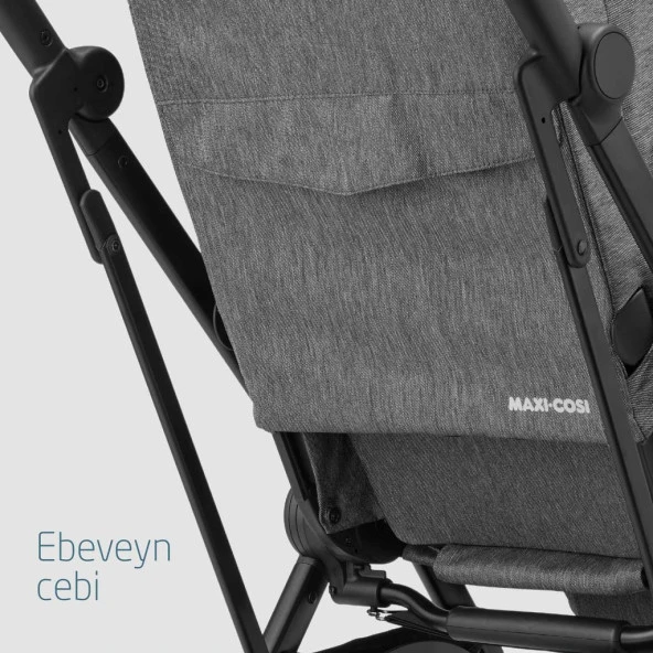 Maxi-Cosi Leona2 Çift Yönlü Uzatılabilir Sırt Desteği Tam Yatabilir Bebek Arabası Select Grey - 11