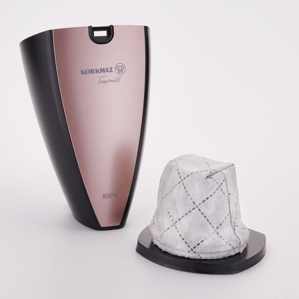 KORKMAZ TEMPRATİK DİKEY ELEKTRİKLİ SÜPÜRGE ROSAGOLD/SİYAH - 2