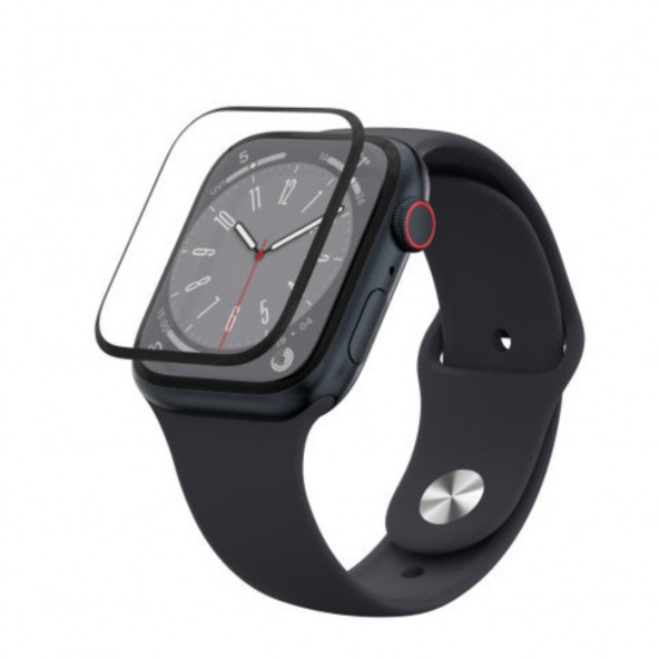 Nanospace Apple Watch 9. Nesil ( Series 9 ) Uyumlu 41mm Tam Kapatan 5D Ekran Koruyucu