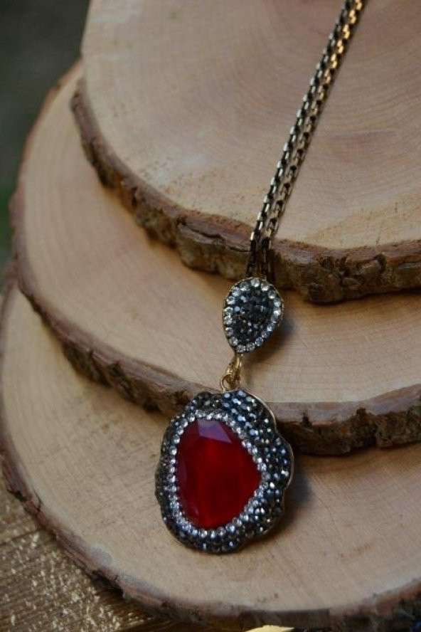 STONEAGE JEWELLERY El Yapımı Tasarım Bayan Kolye - Resim 2