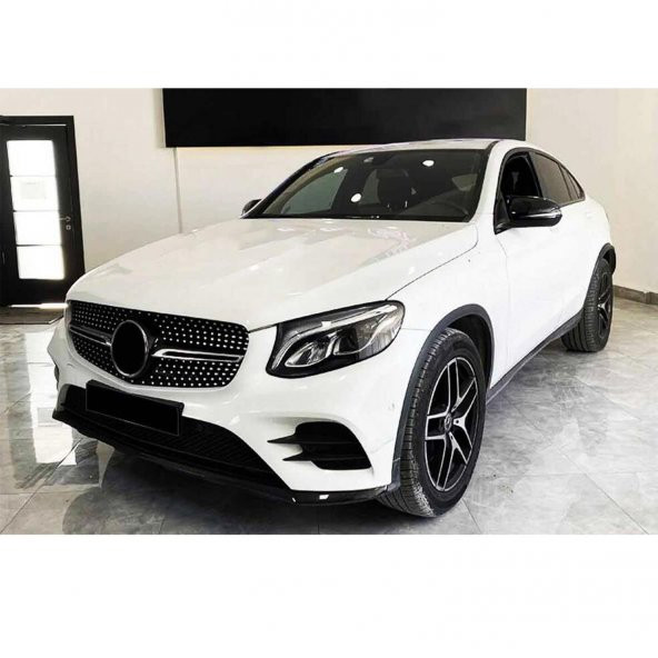 Mercedes GLC Serisi (2016-2022) - Yarasa Ayna Kapağı - (2 Parça ABS Plastik) - (Piano Black)