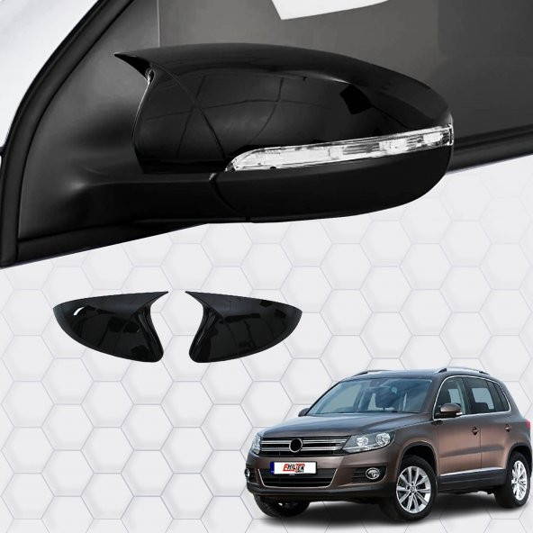 Volkswagen Tiguan (2007-2015) - Ayna Kapağı (Yarasa) Piano Siyah Abs (Suv)