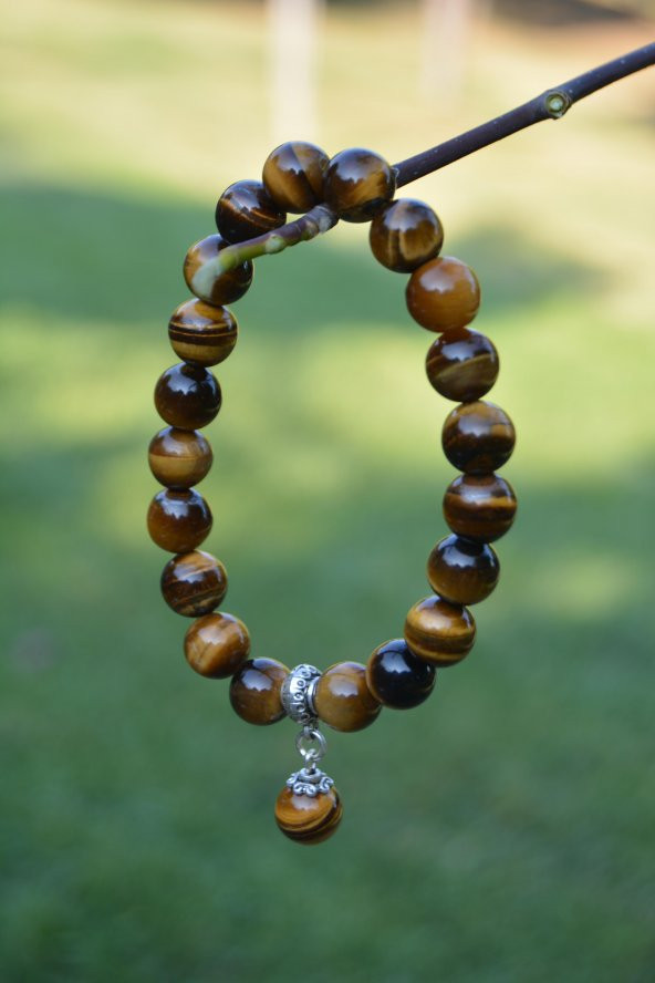 STONEAGE Kaplan Gözü Doğal Taş Bayan Bileklik - Resim 2