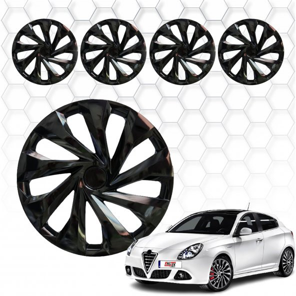 Alfa Romeo Giulietta Jant Kapağı (ABS Plastik) - (Siyah - 15")