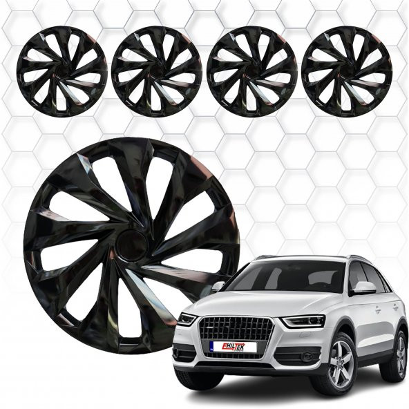 Audi Q3 Jant Kapağı (ABS Plastik) - (Siyah - 14")