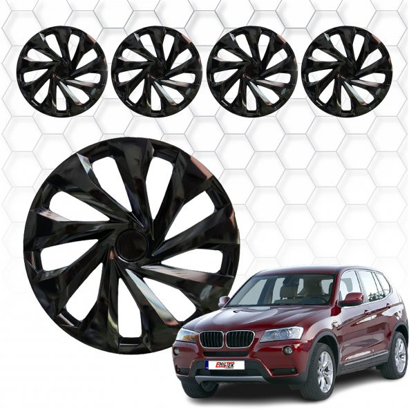 Bmw X3 Jant Kapağı (ABS Plastik) - (Siyah - 15")