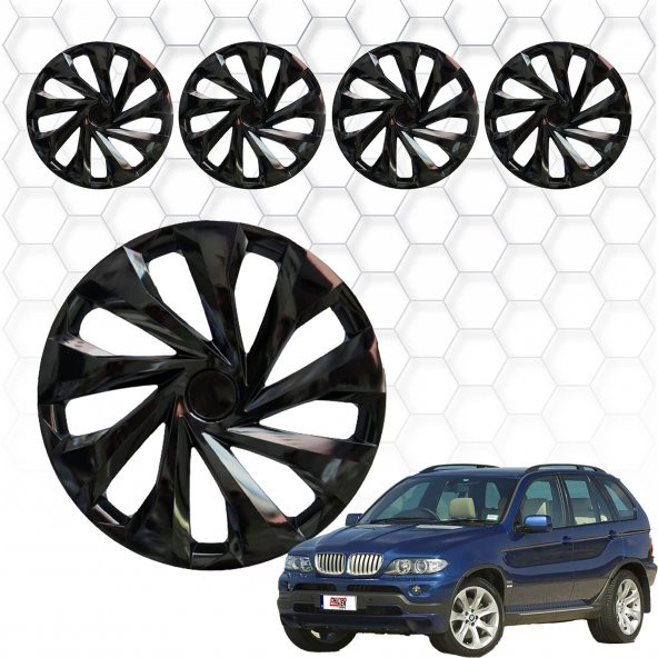 Bmw X5 Jant Kapağı (ABS Plastik) - (Siyah - 16")
