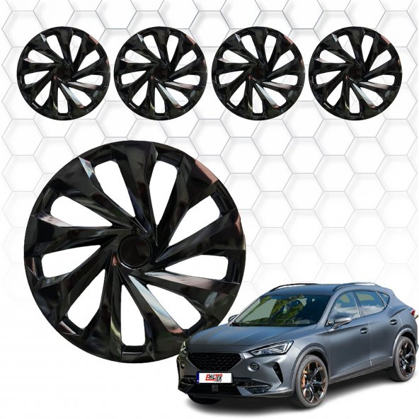 Cupra Formentor Jant Kapağı (ABS Plastik) - (Siyah - 15")