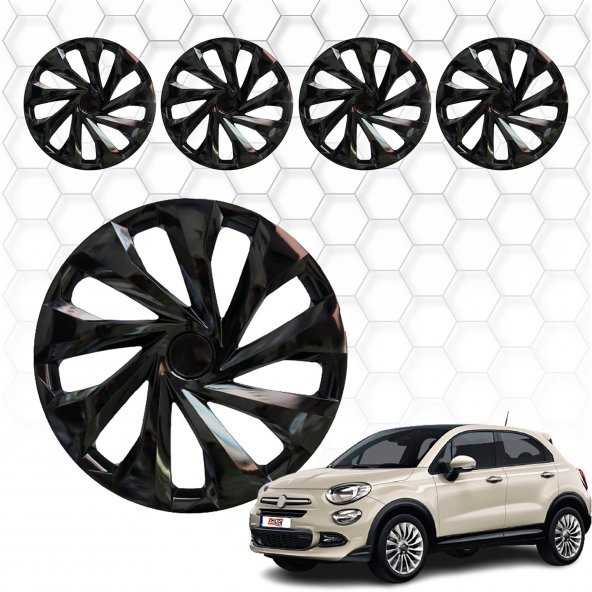 Fiat 500X Jant Kapağı (ABS Plastik) - (Siyah - 16") - 1