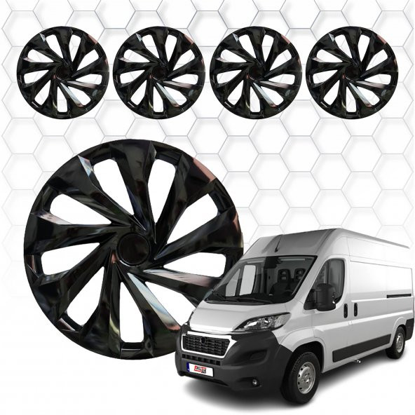Fiat Ducato Jant Kapağı (ABS Plastik) - (Siyah - 14") - 1
