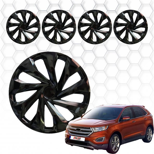 Ford Edge Jant Kapağı (ABS Plastik) - (Siyah - 16")