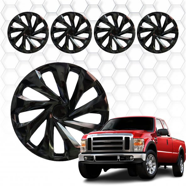 Ford F-250 Jant Kapağı (ABS Plastik) - (Siyah - 16")