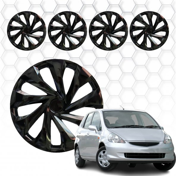 Honda Jazz Jant Kapağı (ABS Plastik) - (Siyah - 15")