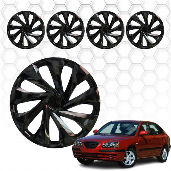 Hyundai Elantra Jant Kapağı (ABS Plastik) - (Siyah - 16")