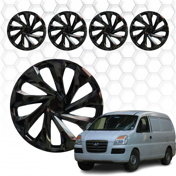 Hyundai H1 Jant Kapağı (ABS Plastik) - (Siyah - 14")