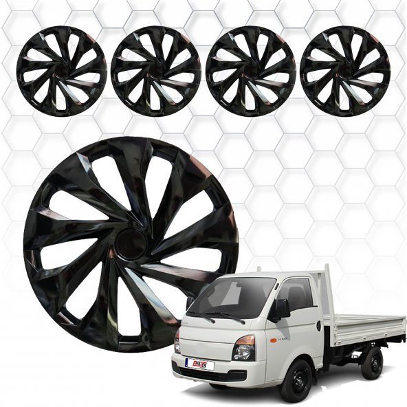 Hyundai H100 Jant Kapağı (ABS Plastik) - (Siyah - 15")