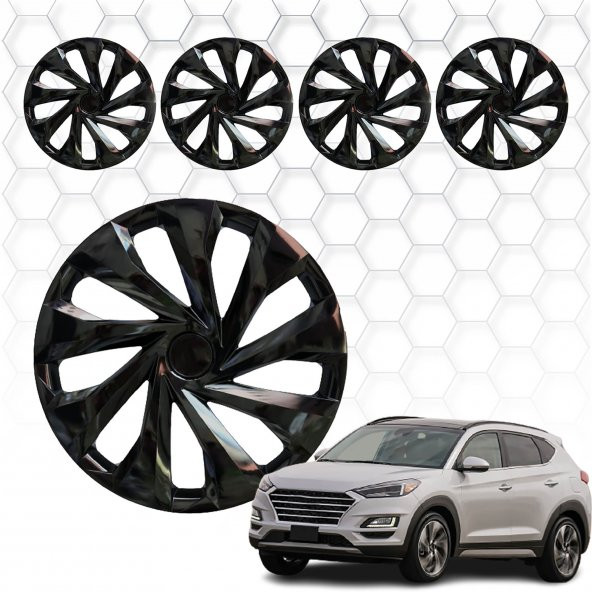 Hyundai İx35 Jant Kapağı (ABS Plastik) - (Siyah - 15")