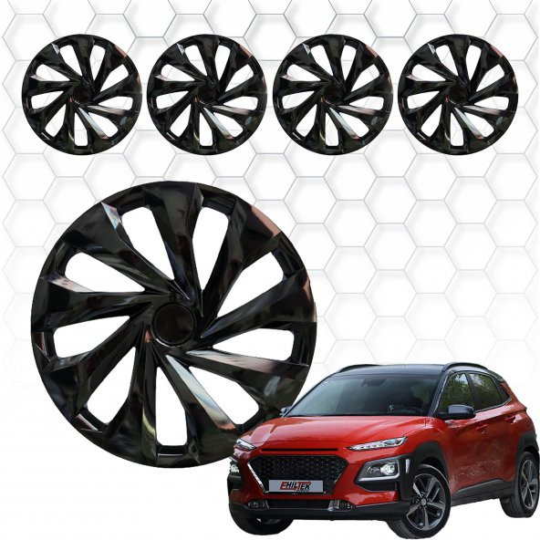 Hyundai Kona Jant Kapağı (ABS Plastik) - (Siyah - 14")