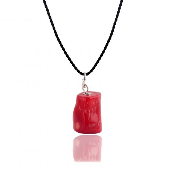 STONEAGE JEWELLERY Mercan Doğal Taş Kararlılık Bayan Kolye - 3