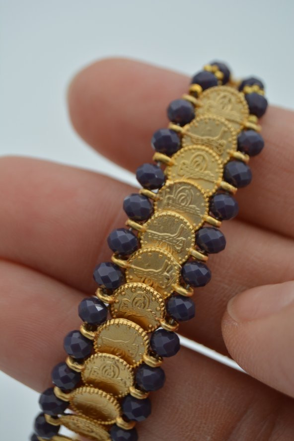 STONEAGE Altın Kaplama Bileklik Çek Kristali - 4