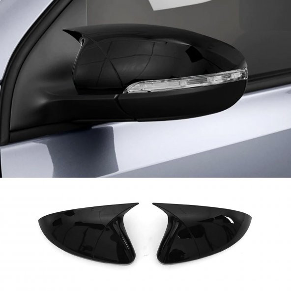 Volkswagen T-Cross (2019+) - Ayna Kapağı (Yarasa) Piano Siyah Abs (Suv) - 7